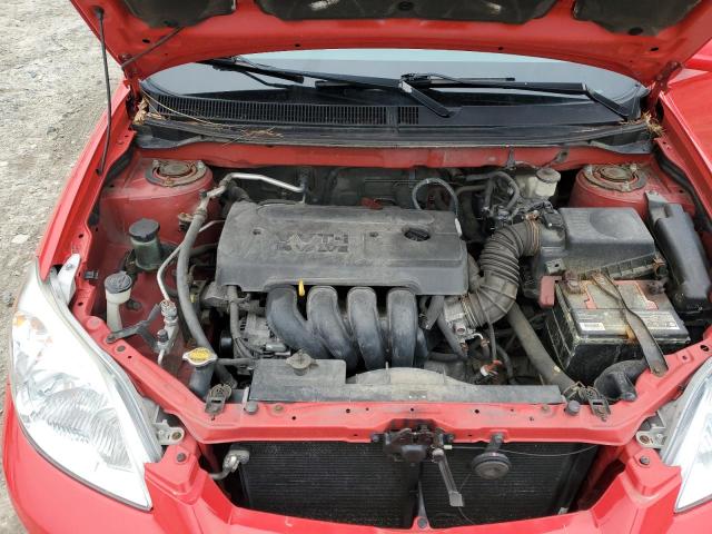 2T1KR32EX6C566027 - 2006 TOYOTA COROLLA MA XR RED photo 11