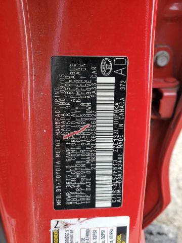 2T1KR32EX6C566027 - 2006 TOYOTA COROLLA MA XR RED photo 13