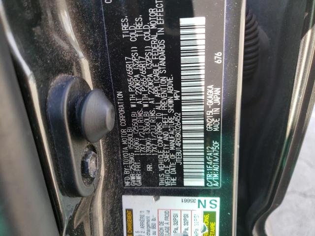 JTEBU14RX8K026452 - 2008 TOYOTA 4RUNNER SR5 BLACK photo 13