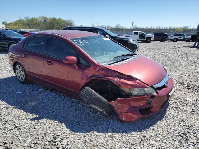 2HGFA1F53AH574400 - 2010 HONDA CIVIC LX BURGUNDY photo 4