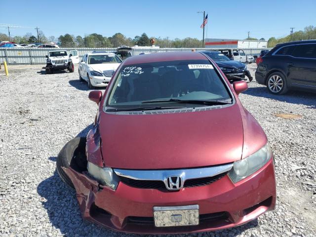 2HGFA1F53AH574400 - 2010 HONDA CIVIC LX BURGUNDY photo 5