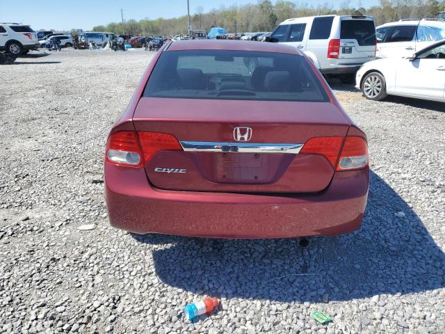 2HGFA1F53AH574400 - 2010 HONDA CIVIC LX BURGUNDY photo 6