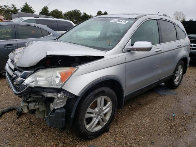 5J6RE4H70AL007378 - 2010 HONDA CR-V EXL SILVER photo 1