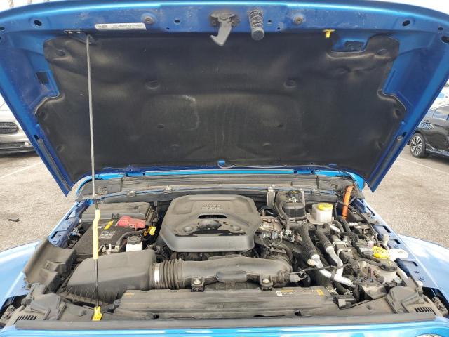 1C4JJXP60MW742938 - 2021 JEEP WRANGLER U SAHARA 4XE BLUE photo 11