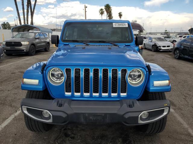 1C4JJXP60MW742938 - 2021 JEEP WRANGLER U SAHARA 4XE BLUE photo 5