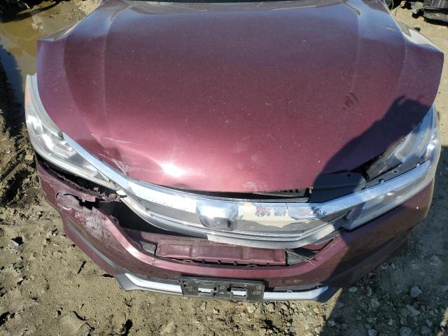 1HGCR2F31HA130134 - 2017 HONDA ACCORD LX MAROON photo 11