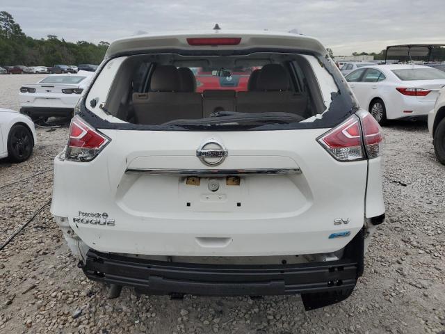 5N1AT2MT1EC837787 - 2014 NISSAN ROGUE S WHITE photo 6