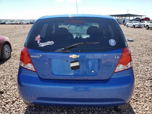 KL1TD66638B026762 - 2008 CHEVROLET AVEO BASE BLUE photo 6