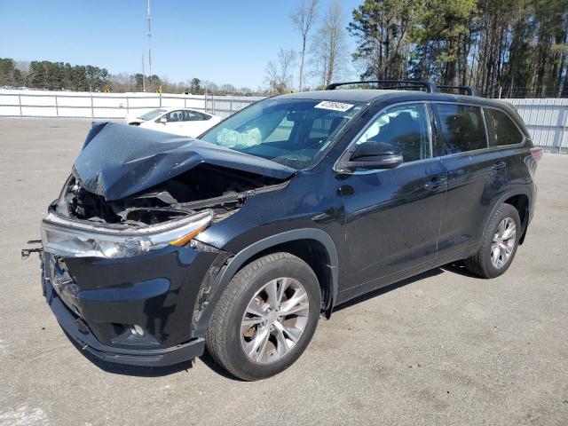 5TDBKRFH4FS220591 - 2015 TOYOTA HIGHLANDER LE BLACK photo 1