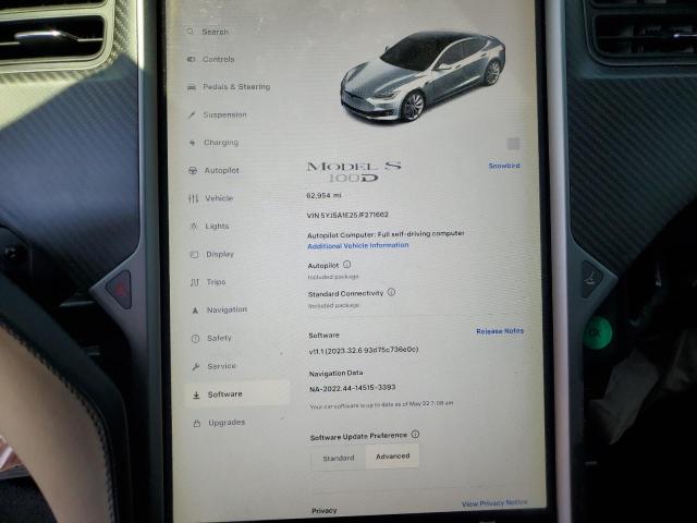 5YJSA1E25JF271662 - 2018 TESLA MODEL S GRAY photo 9