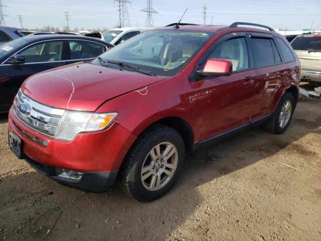 2FMDK48C78BA40468 - 2008 FORD EDGE SEL RED photo 1