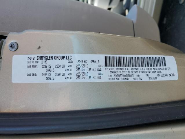 2A4RR5D18AR188961 - 2010 CHRYSLER TOWN & COU TOURING 棕色 照片 13