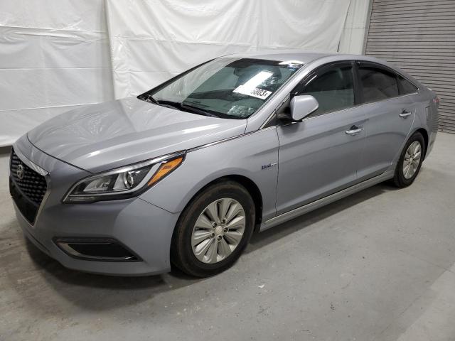 KMHE24L19GA034871 - 2016 HYUNDAI SONATA HYBRID GRAY photo 1