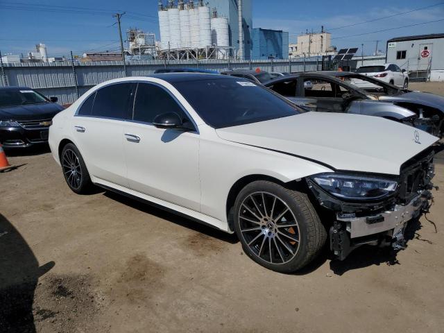 W1K6G7GBXNA096877 - 2022 MERCEDES-BENZ S 580 4MATIC WHITE photo 4