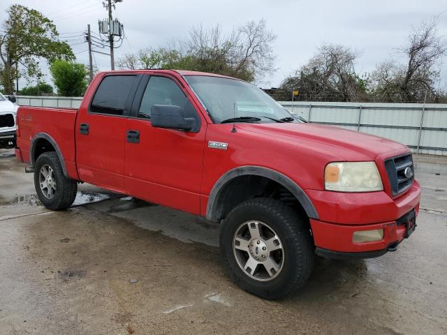 1FTPW14515FA81295 - 2005 FORD F150 SUPERCREW RED photo 4