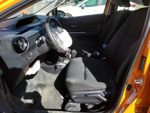 JTDKDTB31F1086881 - 2015 TOYOTA PRIUS C ORANGE photo 7