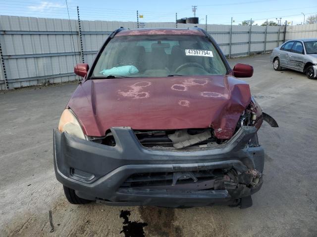 JHLRD78823C037684 - 2003 HONDA CR-V EX BURGUNDY photo 5