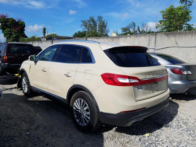 2LMPJ6KR9JBL11775 - 2018 LINCOLN MKX SELECT BEIGE photo 3