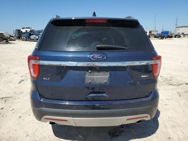 1FM5K8D86GGB97865 - 2016 FORD EXPLORER XLT BLUE photo 6