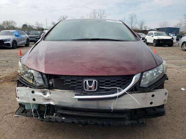 19XFB2F55DE049503 - 2013 HONDA CIVIC LX BURGUNDY photo 5