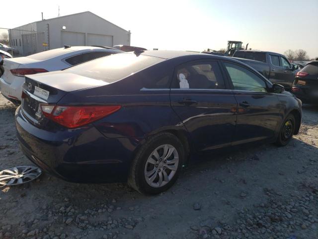 5NPEB4AC3BH033466 - 2011 HYUNDAI SONATA GLS BLUE photo 3