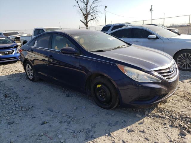 5NPEB4AC3BH033466 - 2011 HYUNDAI SONATA GLS BLUE photo 4