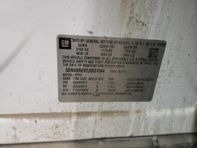 3GNAXREV7JS601044 - 2018 CHEVROLET EQUINOX LS Beyaz fotoğraf 13