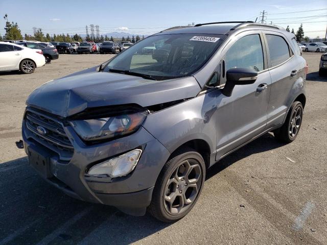 MAJ6P1CL6JC244596 - 2018 FORD ECOSPORT SES GRAY photo 1