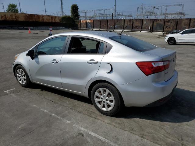 KNADM4A39E6361069 - 2014 KIA RIO LX SILVER photo 2