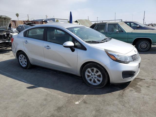 KNADM4A39E6361069 - 2014 KIA RIO LX SILVER photo 4