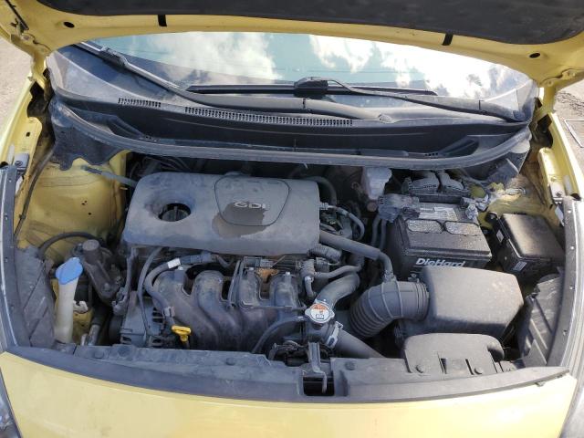 KNADM4A33G6599826 - 2016 KIA RIO LX YELLOW photo 11