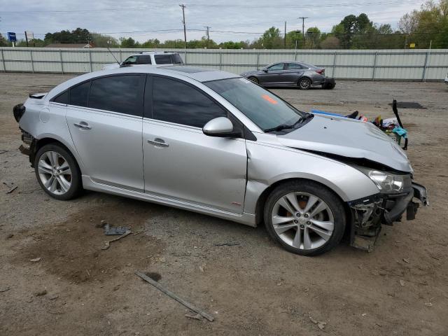 1G1PG5SB1F7144381 - 2015 CHEVROLET CRUZE LTZ SILVER photo 4