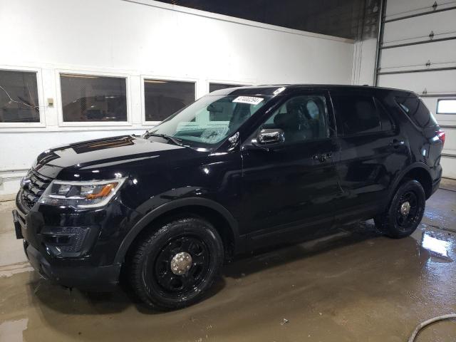 1FM5K8AR0JGC43002 - 2018 FORD EXPLORER POLICE INTERCEPTOR Սև լուսանկար 1