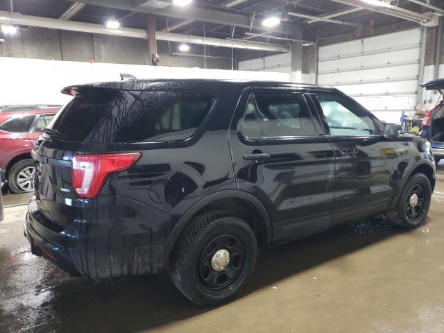 1FM5K8AR0JGC43002 - 2018 FORD EXPLORER POLICE INTERCEPTOR Սև լուսանկար 3