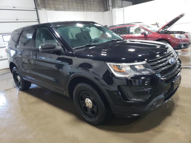 1FM5K8AR0JGC43002 - 2018 FORD EXPLORER POLICE INTERCEPTOR Սև լուսանկար 4