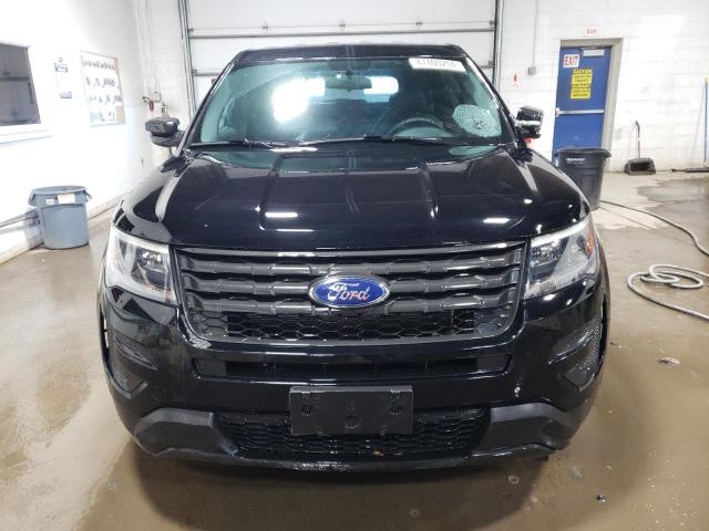 1FM5K8AR0JGC43002 - 2018 FORD EXPLORER POLICE INTERCEPTOR Սև լուսանկար 5
