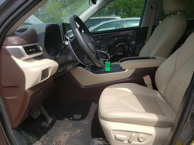 5TDGZRBH1MS542304 - 2021 TOYOTA HIGHLANDER XLE GRAY photo 7