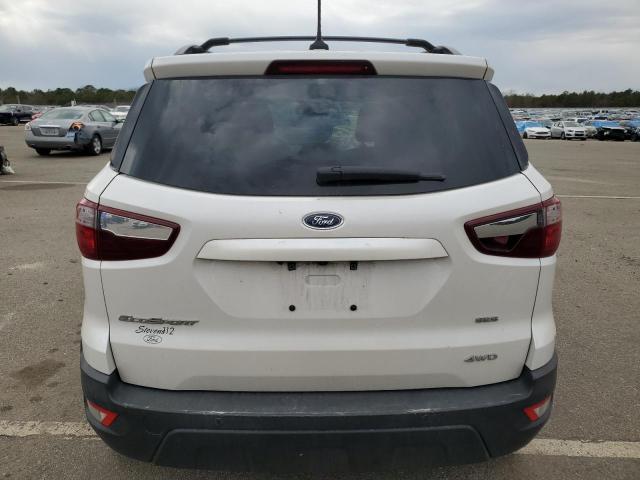 MAJ6P1CL2JC162915 - 2018 FORD ECOSPORT SES WHITE photo 6