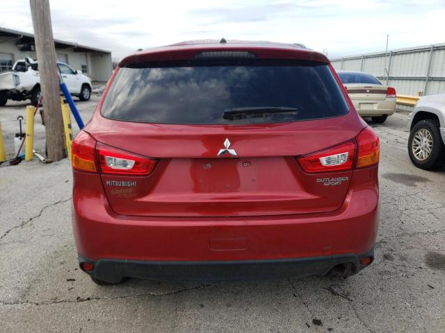 4A4AP3AU6DE003876 - 2013 MITSUBISHI OUTLANDER ES RED photo 6