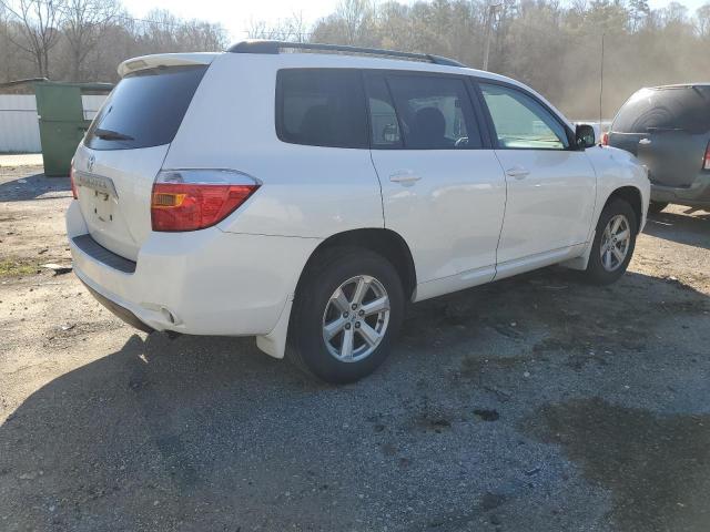 JTEDA41A192005640 - 2009 TOYOTA HIGHLANDER WHITE photo 3