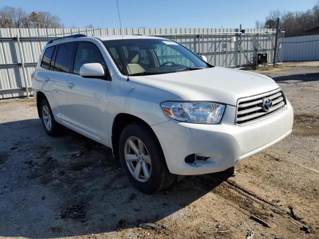 JTEDA41A192005640 - 2009 TOYOTA HIGHLANDER WHITE photo 4