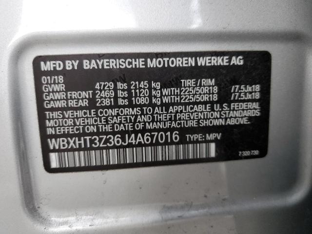 WBXHT3Z36J4A67016 - 2018 BMW X1 XDRIVE28I SILVER photo 13