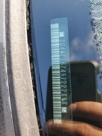 2G4WE567451222898 - 2005 BUICK LACROSSE CXS SILVER photo 12