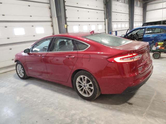 3FA6P0MU7KR221204 - 2019 FORD FUSION SEL MAROON photo 2