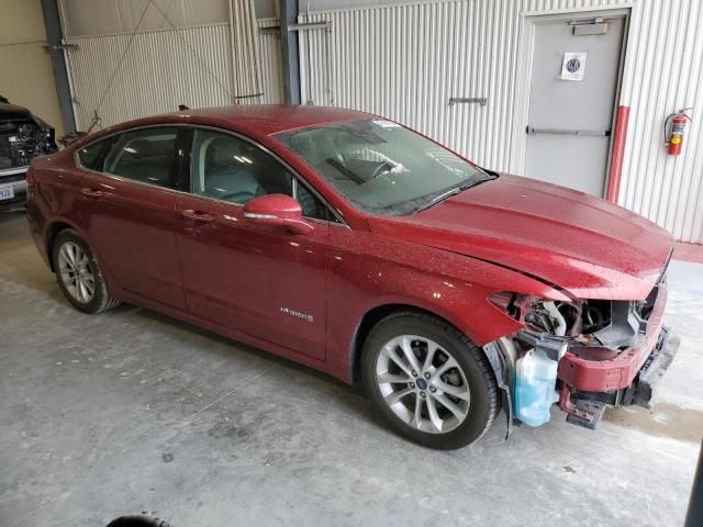 3FA6P0MU7KR221204 - 2019 FORD FUSION SEL MAROON photo 4