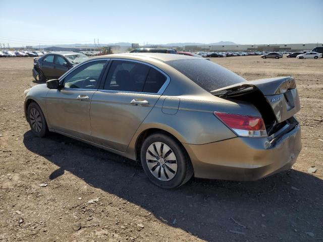 JHMCP26349C009042 - 2009 HONDA ACCORD LX BEIGE photo 2