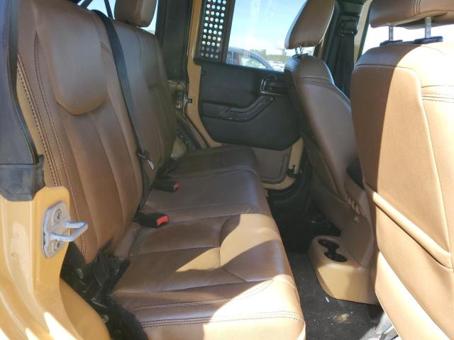 1C4HJWEG5DL684170 - 2013 JEEP WRANGLER U SAHARA Jaune photo 11