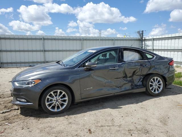 3FA6P0LU5HR319593 - 2017 FORD FUSION SE HYBRID GRAY photo 1