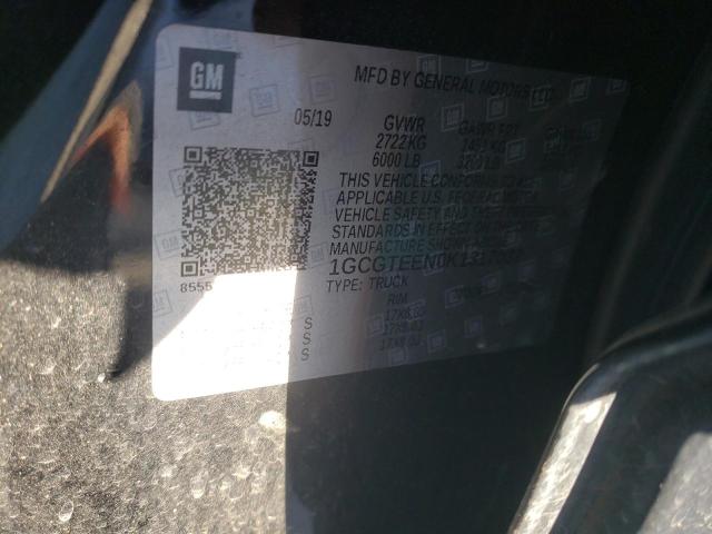 1GCGTEEN0K1317037 - 2019 CHEVROLET COLORADO ZR2 BLACK photo 12