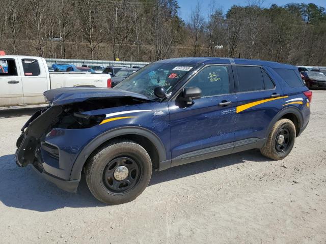 1FM5K8AB2MGA64421 - 2021 FORD EXPLORER POLICE INTERCEPTOR ლურჯი ფოტო 1